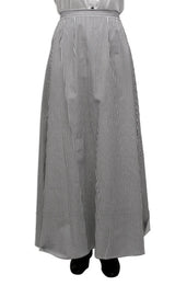Pinstripe Walking Skirt - Black/White