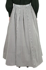 Pinstripe Walking Skirt - Black/White