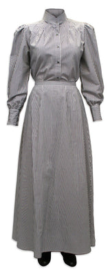 Pinstripe Walking Skirt - Black/White