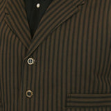 Ferndale Striped Vest - Brown/Navy