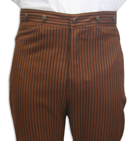 Chadwick Striped Trousers - Brown