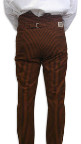 Chadwick Striped Trousers - Brown