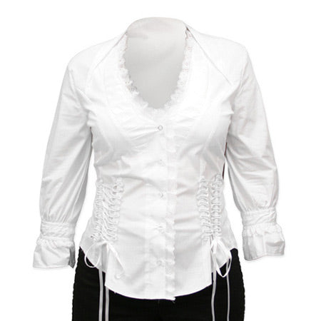 Evangeline Blouse - White