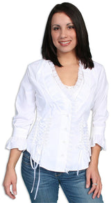 Evangeline Blouse - White