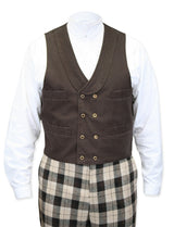Dawson Canvas Vest - Walnut