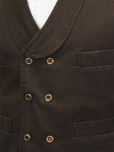 Dawson Canvas Vest - Walnut