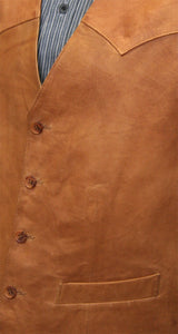 Western Single Point Vest - Ranch Tan