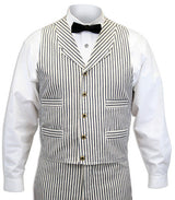 Summerhill Striped Vest - Natural/Navy