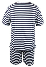 Mens 1900s Bathing Suit - Navy/White