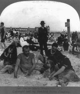 Mens 1900s Bathing Suit - Navy/White
