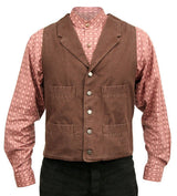 Canvas Trappers Vest - Walnut