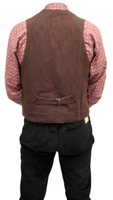 Canvas Trappers Vest - Walnut