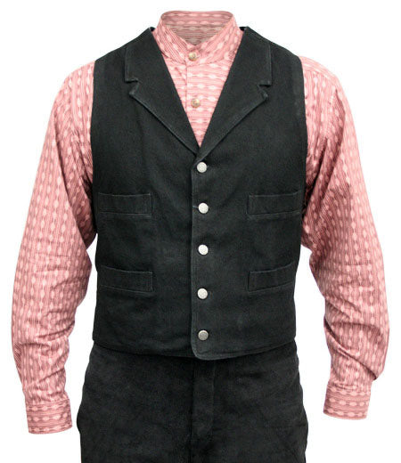 Canvas Trappers Vest - Black