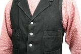 Canvas Trappers Vest - Black