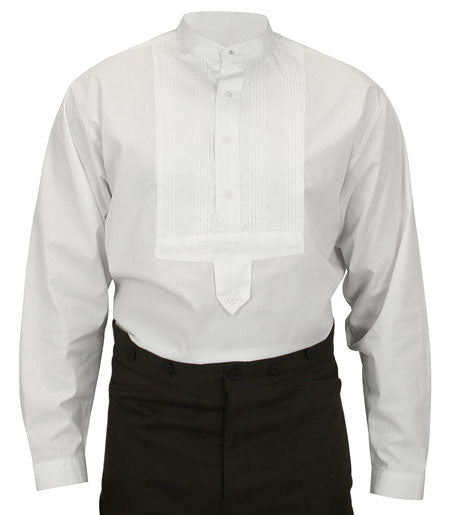Pleated Dress Shirt - White