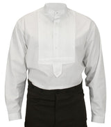 Pleated Dress Shirt - White