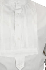 Pleated Dress Shirt - White