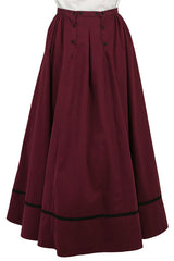 Ladies Edwardian Suit - Burgundy