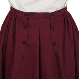 Ladies Edwardian Suit - Burgundy