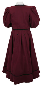 Ladies Edwardian Suit - Burgundy