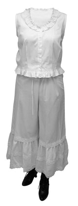 Classic Cotton Bloomers - White