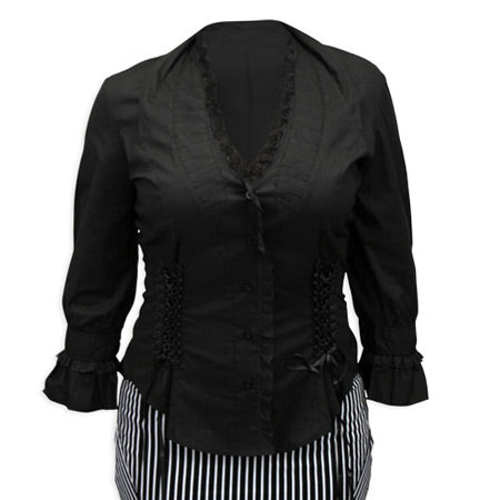 Evangeline Blouse - Black