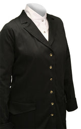 Ladies Car Coat - Black Twill
