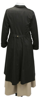 Ladies Car Coat - Black Twill