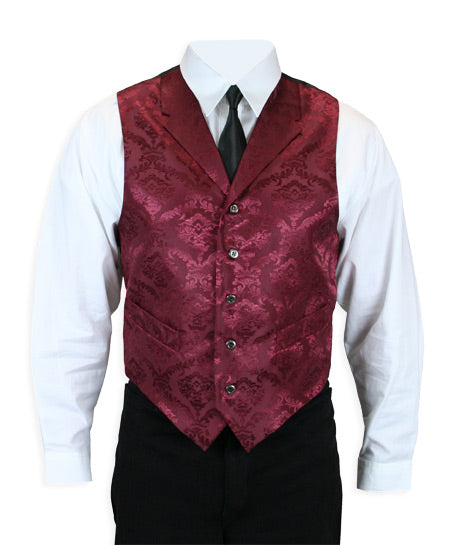 Black Cherry Jacquard Vest