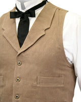 Sand Mountain Brushed Cotton Vest - Tan