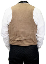 Sand Mountain Brushed Cotton Vest - Tan