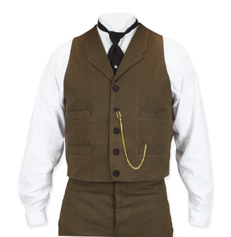 Sable Brushed Cotton Vest