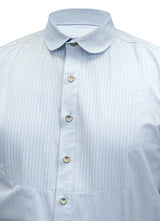 Sinclair Edwardian Club Collar Shirt - Blue