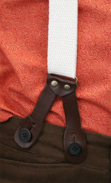 Stagecoach Y-Back Suspenders - Natural Canvas (Long)