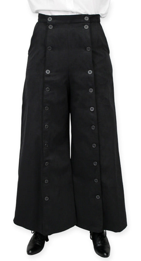 Brushed Twill Riding Skirt - Black