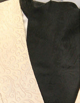 Silk Tonal Paisley Ascot - Black