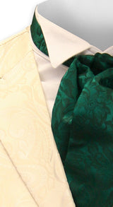 Silk Puff Tie - Hunter Green