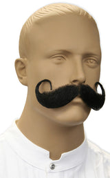 Handlebar Mustache - Black