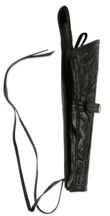 Western Holster - RH Draw - Black Tooled Leather