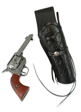 Western Holster - RH Draw - Black Tooled Leather