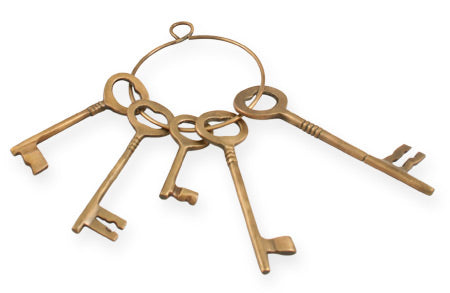 Brass Skeleton Key Set