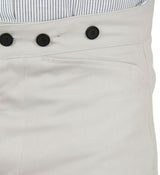 Madison Brushed Cotton Trousers - Light Gray