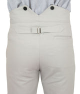 Madison Brushed Cotton Trousers - Light Gray