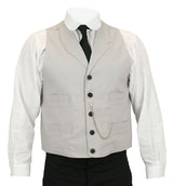 Madison Brushed Cotton Vest - Light Gray