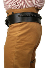 (.44/.45 cal) Western Gun Belt and Holster - RH Draw - Plain Brown Leather