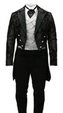 Black with Velvet Trim