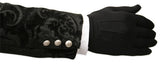 Tapestry Tailcoat - Black with Velvet Trim
