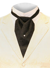 Satin Puff Tie  - Midnight Hour