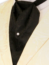 Satin Puff Tie  - Midnight Hour