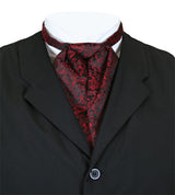 Satin Puff Tie - Red - Drake